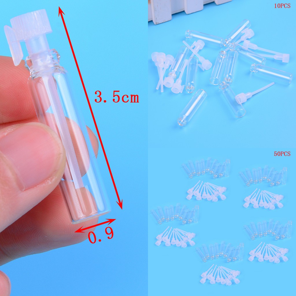 Perfume Fragrance Lab - 50 adet 1ml Mini cam parfüm