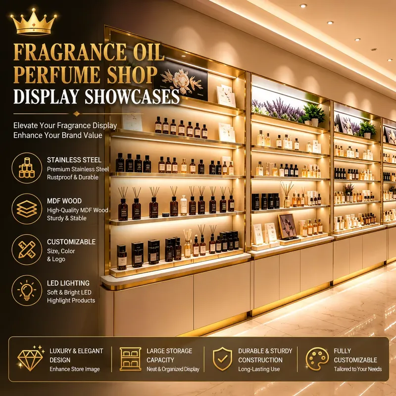 Perfume Fragrance Shop - Parfüm Yağı Parfüm Mağazası Teşhir Vitrinleri