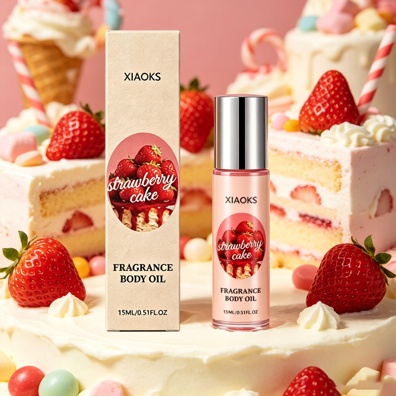 1 Şişe Çilekli Kek Tatlı Roll- - Perfume Fragrance Enhancer incelemesi ve fiyatı